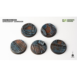 Battle Ready Bases: Spaceship Corridor 40mm Round (5)