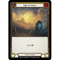 FaB Löskort: Welcome to Rathe Unlimited: Sigil of Solace (Yellow)