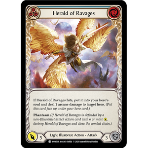FaB Löskort: Monarch Unlimited: Herald of Ravages (Blue) (Rainbow Foil)