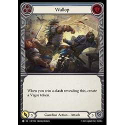 FaB Löskort: Heavy Hitters: Wallop (Blue) (Rainbow Foil)
