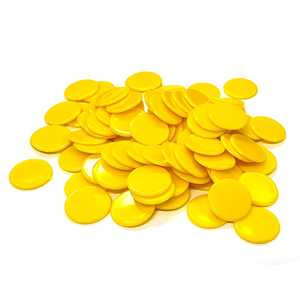 Counting Chips: Yellow 15mm (100)