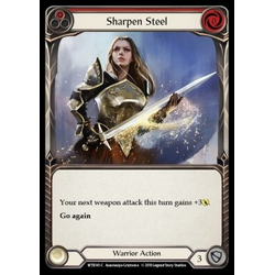 FaB Löskort: Welcome to Rathe Alpha: Sharpen Steel (Red) (Rainbow Foil)