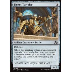 Magic löskort: Magic: Aetherdrift: Ticket Tortoise (Foil)