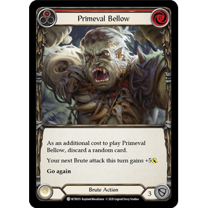 FaB Löskort: Welcome to Rathe Unlimited: Primeval Bellow (Red) (Rainbow Foil)