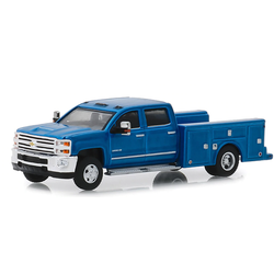 Greenlight: 2018 Chevrolet Silverado 3500HD Blue (1/64)