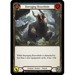 FaB Löskort: Welcome to Rathe Unlimited: Barraging Brawnhide (Blue)