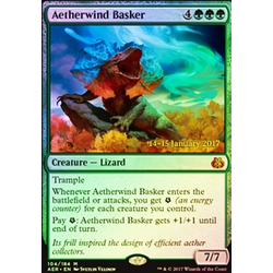 Magic löskort: Aether Revolt: Aetherwind Basker (Prereleasefoil)