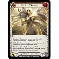 FaB Löskort: Monarch Unlimited: Herald of Tenacity (Red) (Rainbow Foil)