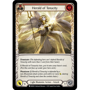 FaB Löskort: Monarch Unlimited: Herald of Tenacity (Red) (Rainbow Foil)