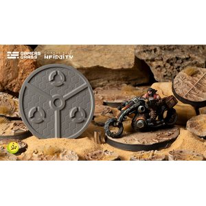 Battle Ready Bases: Dunes of Bourak 55mm Round for Infinity (2)
