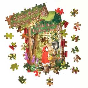 Pussel Little Red Riding Hood dubbelsidigt 96 bitar