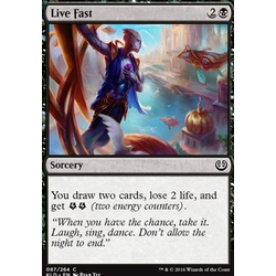 Magic löskort: Kaladesh: Live Fast