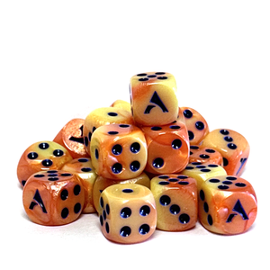 Alphaspel: D6 Dice 12mm Yellow/Blue (1)