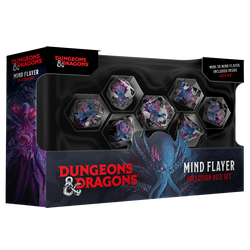 FanRoll: D&D Monsters Resin Inclusion Dice Set Mind Flayer (7)