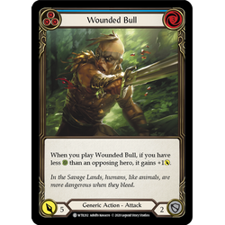 FaB Löskort: Welcome to Rathe Unlimited: Wounded Bull (Blue) (Rainbow Foil)