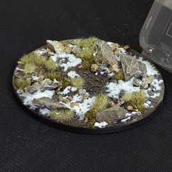 Battle Ready Bases - Winter 120mm Oval (1)