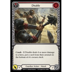 FaB Löskort: Welcome to Rathe - Hero Deck: Disable (Red)