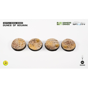 Battle Ready Bases: Dunes of Bourak 40mm Round for Infinity (4)