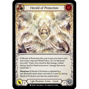 FaB Löskort: Monarch Unlimited: Herald of Protection (Yellow)