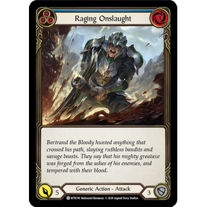 FaB Löskort: Welcome to Rathe Unlimited: Raging Onslaught (Blue)