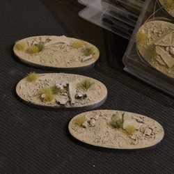 Battle Ready Bases - Arid Steppe 75mm Oval (3)