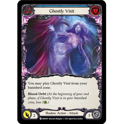 FaB Löskort: Monarch Unlimited: Ghostly Visit (Blue) (Rainbow Foil)