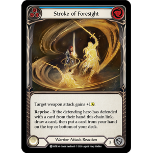 FaB Löskort: Welcome to Rathe Unlimited: Stroke of Foresight (Blue) (Rainbow Foil)
