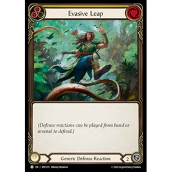 FaB Löskort: Part the Mistveil: Evasive Leap (Yellow) (Rainbow Foil)