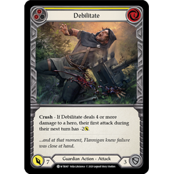 FaB Löskort: Welcome to Rathe Unlimited: Debilitate (Yellow) (Rainbow Foil)