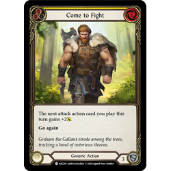 FaB Löskort: Arcane Rising Unlimited: Come to Fight (Yellow) (Rainbow Foil)