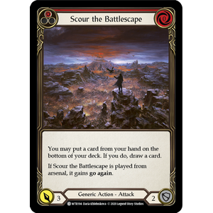 FaB Löskort: Welcome to Rathe Unlimited: Scour the Battlescape (Red) (Rainbow Foil)