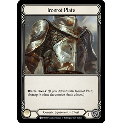 FaB Löskort: Welcome to Rathe Unlimited: Ironrot Plate (Rainbow Foil)
