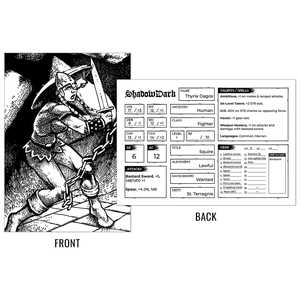 Shadowdark: Premade Character Cards