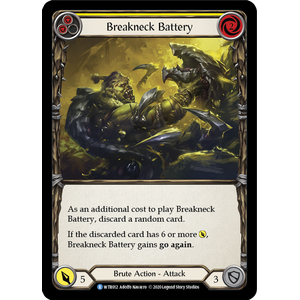 FaB Löskort: Welcome to Rathe Unlimited: Breakneck Battery (Yellow) (Rainbow Foil)