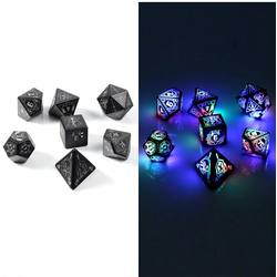 LED Dice Set (7) Retro