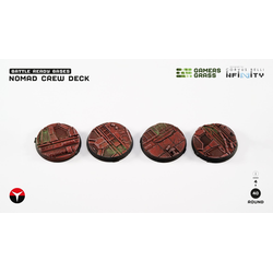 Battle Ready Bases: Nomad Crew Deck 40mm Round for Infinity (4)