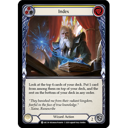 FaB Löskort: Arcane Rising Unlimited: Index (Yellow) (Rainbow Foil)