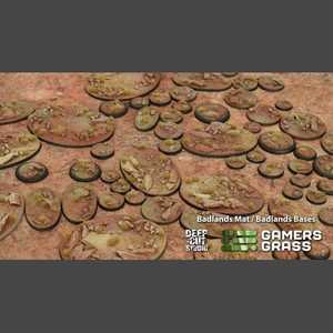 Battle Ready Bases - Badlands 60mm Oval (4)