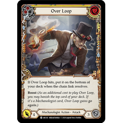 FaB Löskort: Arcane Rising Unlimited: Over Loop (Yellow)