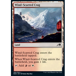 Magic löskort: Kamigawa: Neon Dynasty: Wind-Scarred Crag