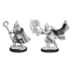 Critical Role Unpainted Miniatures: Hobgoblin Wizard and Druid Male (2)