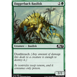 Magic löskort: Core Set 2019: Daggerback Basilisk