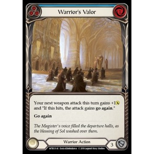 FaB Löskort: Welcome to Rathe Alpha: Warrior's Valor (Blue)