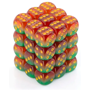 Vaettir Workshop: D6 Dice Cube 12mm Watermelon (36)