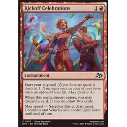 Magic löskort: Magic: Aetherdrift: Kickoff Celebrations (Foil)