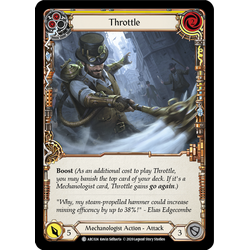 FaB Löskort: Arcane Rising Unlimited: Throttle (Yellow) (Rainbow Foil)