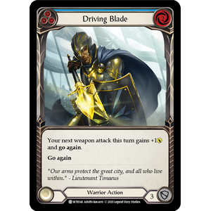 FaB Löskort: Welcome to Rathe Unlimited: Driving Blade (Blue)