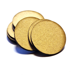 HDF - MDF Bases Round 40mm (10)