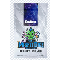FanRoll: Mystery Misfit Mini Metal Polyhedral Dice Set (7)
