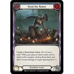 FaB Löskort: Arcane Rising Unlimited: Read the Runes (Blue)